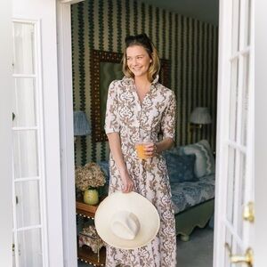 Julia Amory Shirt Dress Coco Jardin Size S